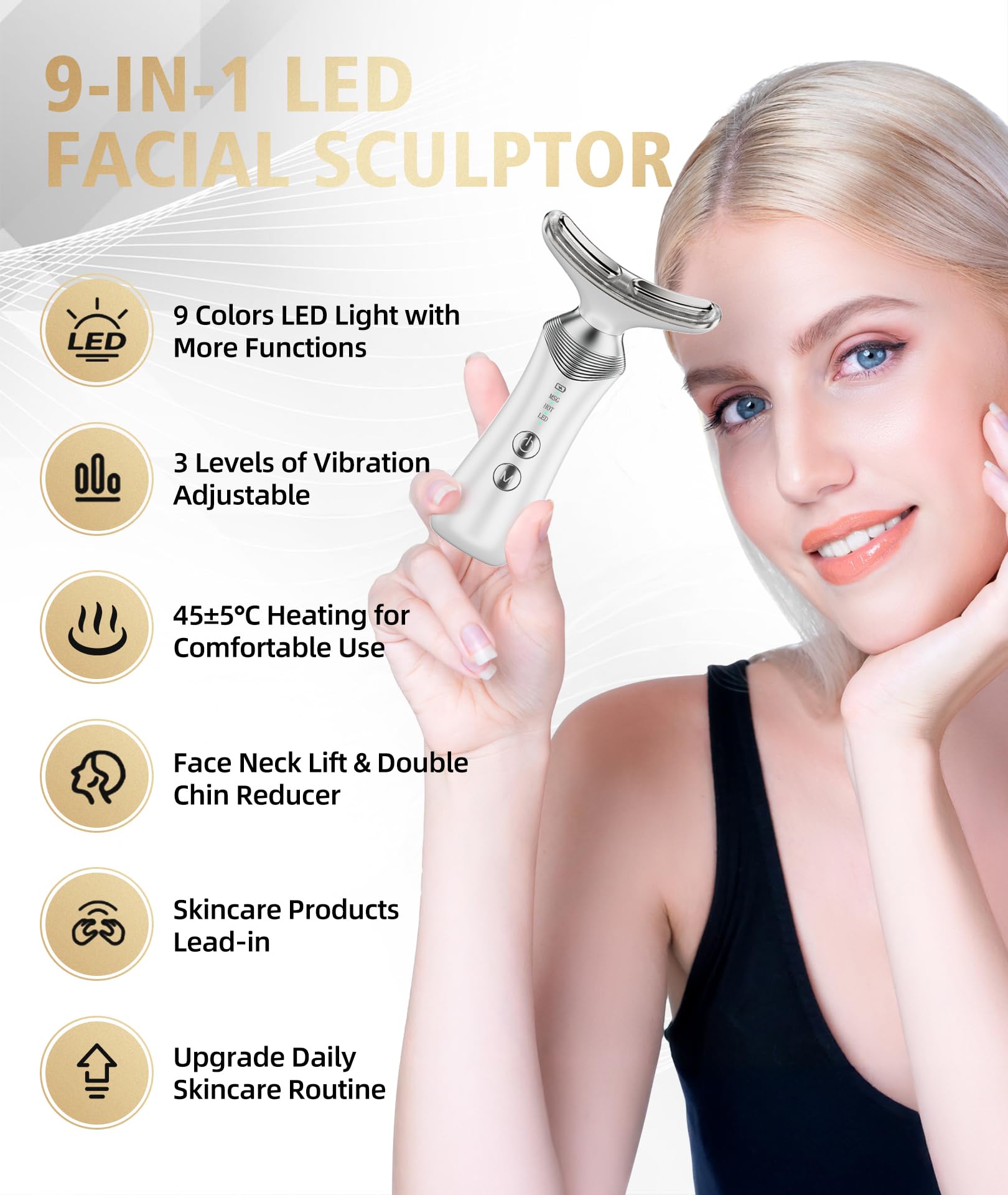 Amazon.com: Dopsikn 9-in-1 Red-Light-Therapy-for-Face-and-Neck